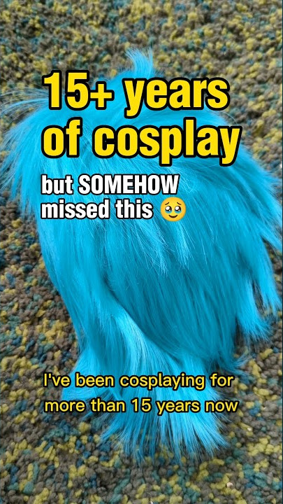 cosplay wig fail 😅 #cosplay #cosplayer #costumes #wigs #wigstyling