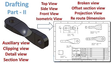 CATIA Drafting Tutorial for Beginners CATIA V5 DRAFTING EXERCISE Section views Part - 2