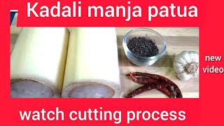 kadali manja patua recipe/Banana stem recipe/kadali manja rai/kadali manja besara/Gruhini-mother...