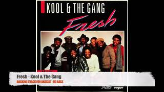 Video thumbnail of "Fresh - Kool & The Gang - Bass Backing Track (NO BASS)"