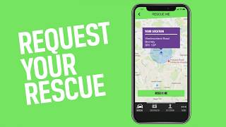Requesting a rescue with the Green Flag app screenshot 1