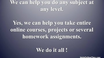 take my online class