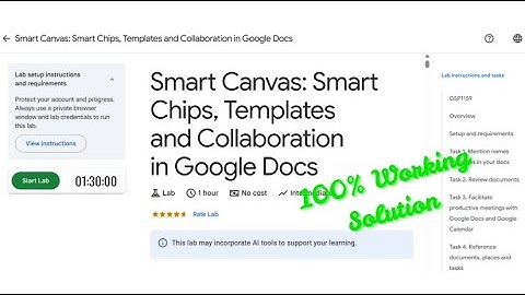 Smart Canvas: Smart Chips, Templates and Collaboration in Google Docs | #GSP1159 #qwiklabs  #arcade