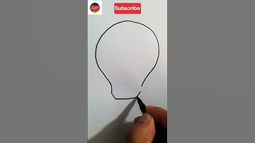 Draw a simple bulb using these simple steps #shorts #ashortaday Canvassing Passion