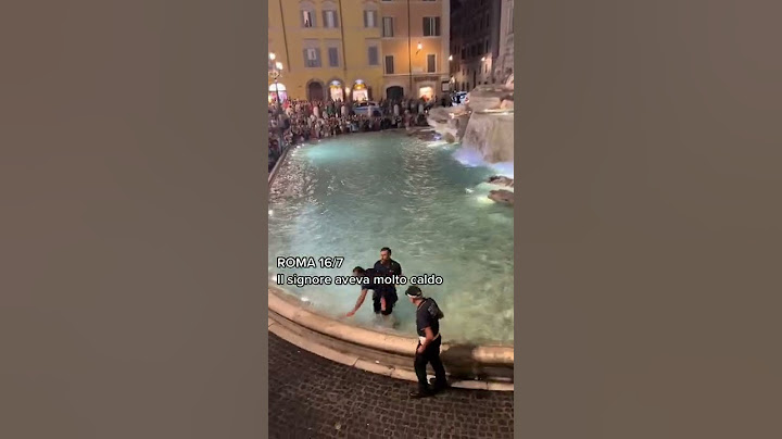 Bagno nella Fontana di Trevi 2022