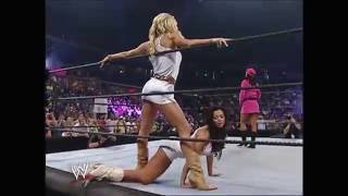 RAW 09.12.2005 Ashley, Candice Michelle, Torrie Wilson, Trish Stratus, Victoria segment (HD)