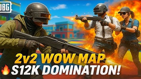 "2v2 WOW MAP🔥 S12K SHOTGUN KING! | One Shot One Kill😱 | PUBG Mobile Viral Video
