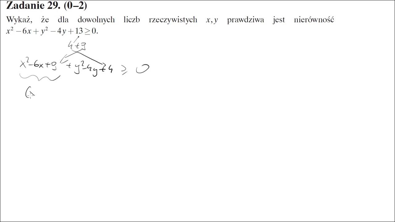 Równość (22 √−a)2=17−122 √ Jest Prawdziwa Dla Wykaż, że dla dowolnych liczb rzeczywistych x,y prawdziwa jest