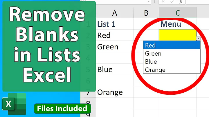 Ignore Blanks in Data Validation Lists in Excel