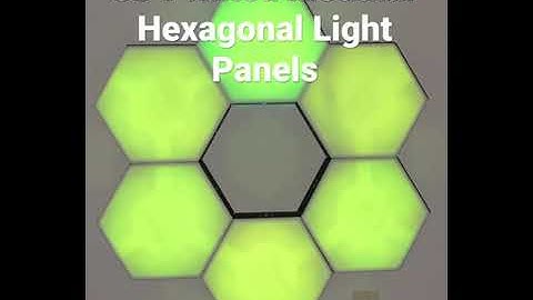 3D Printed Hexagonal Light Panels