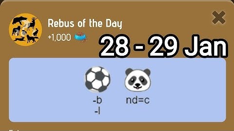 Zoo Rebus of The Day 28 - 29 January | Today Zoo Rebus Of The Day | Zoo Question Answer | AGP