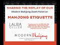 Mah jongg modern mahjong panel on etiquette with theresa linda michele toby and gregg