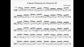 Μαθήματα Drums - Linear Drumming Patterns & Grooves II  (4 Way independence, ghost notes, accents)
