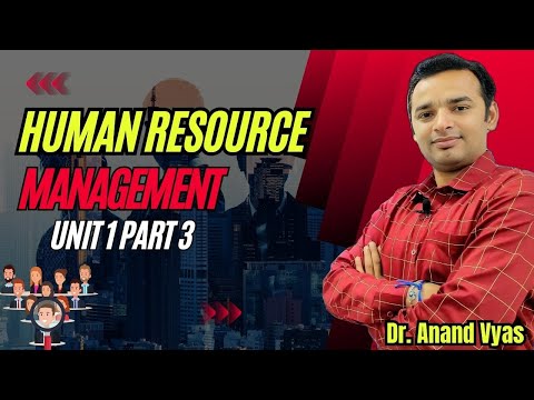 Strategic Human Resource Management | Human Resource Management | Unit 1 ( Part 3) | MBA