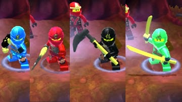 Lego Ninjago: Shadow of Ronin (PS Vita/3DS/Mobile) All (Jungle) Ninjago Characters - Free Play