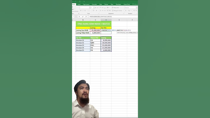 Lỗi n a khi sử dụng index và match năm 2024