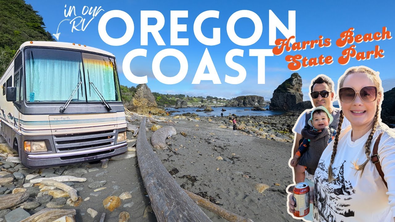 Исследуйте побережье Орегона в государственном парке Харрис-Бич