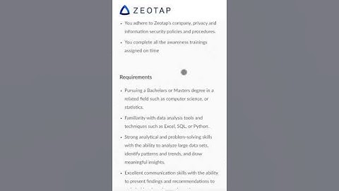 ZeoTap Intern |2023| #trending  #shorts #viral #jobs #itjobs #trane   #trendingshorts #treanding