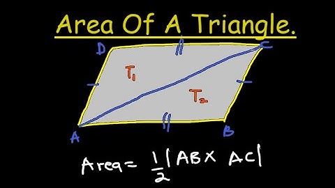 Geometric meaning of vector product. Finding the area of a triangle using cross product.