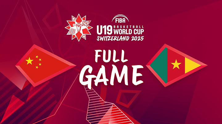LIVE - China v Cameroon | FIBA U19 Basketball World Cup 2025 | Class 13-14 game