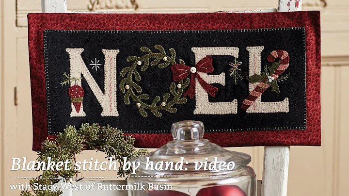 Blanket stitch by hand with Stacy West of Buttermi...