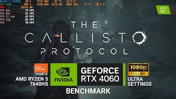 The Callisto Protocol – RTX 4060 Laptop Benchmark | Ryzen 5 7640HS | 1080p Ultra | Smooth RayTracing