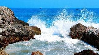 🌴 NATURAL OCEAN WAVES – CALMING BEACH SOUNDS FOR STUDY &amp; FOCUS