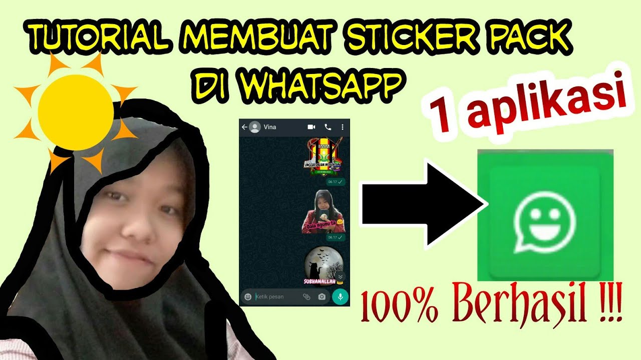 Cara membuat Stiker  whatsApp pakai  foto  kita sendiri  