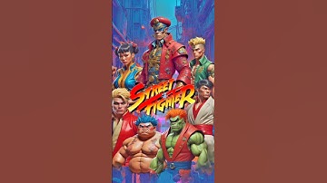 Street fighter Characters re-imagined by AI | #streetfighter #capcom #shorts #game #arcade #gaming