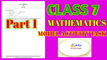 Class 7 Mathematics Model Activity Task Part 1, 2021