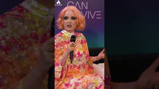 Shirley Manson of Garbage talks about young artists at We Can Survive! #shorts