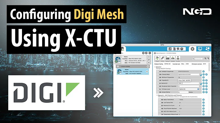 Configure Settings in Digi Mesh Modules wirelessly using X-CTU.