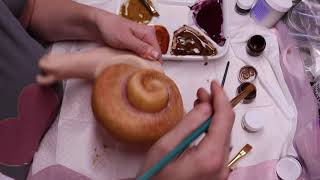 Fantasy Reborning Tutorial Shellden Step 8D, Layer 1, Adding Purple Gold To Shelldens Shell