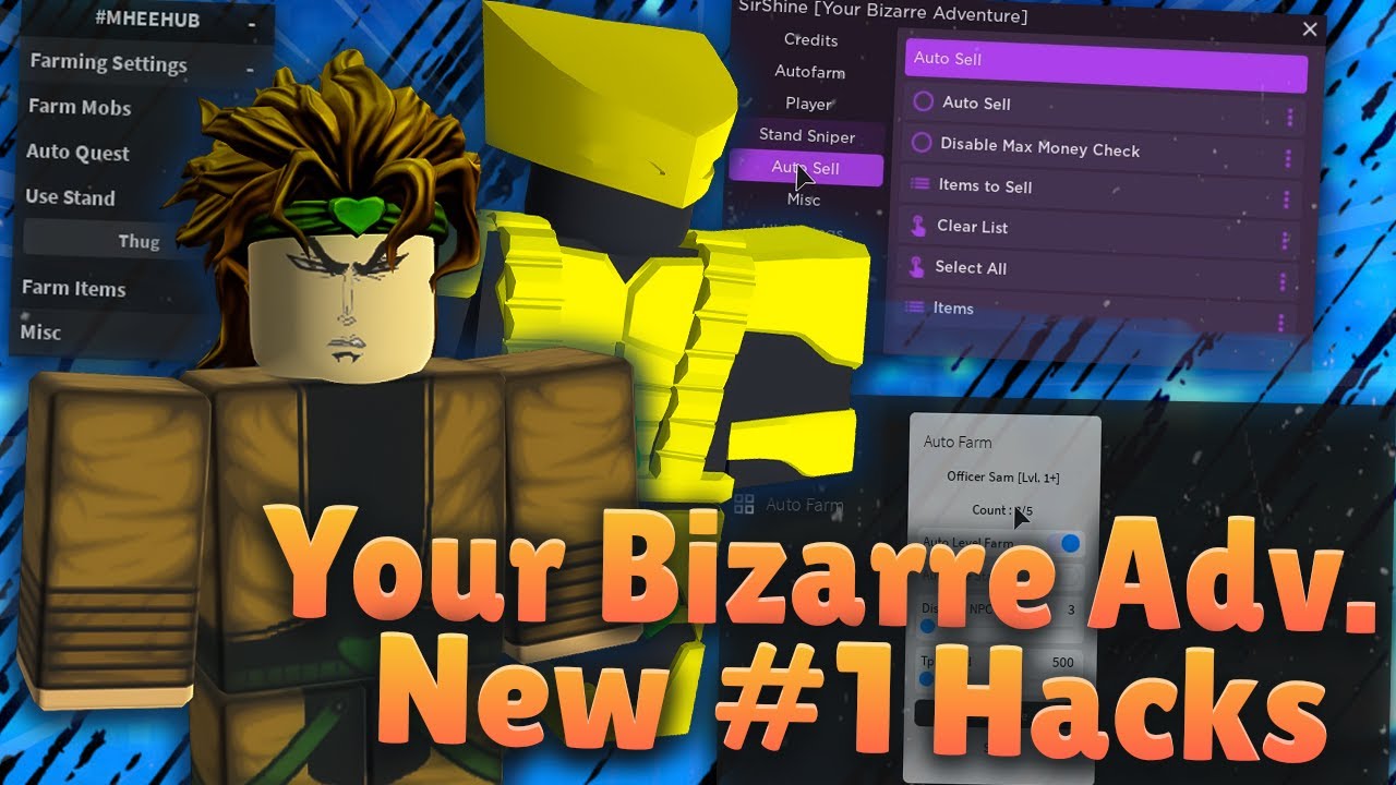 CELULAR/PC] ROBLOX Your Bizarre Adventure SCRIPT MUITO OP!! Auto