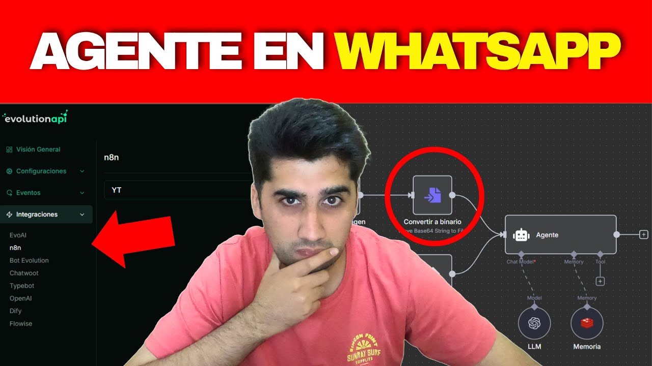 Tu agente a WhatsApp EN TIEMPO RÉCORD con n8n y Evolution API - YouTube