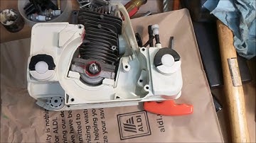 MS250 Engine Mounting and a BIG SURPRISE on Oil Connector