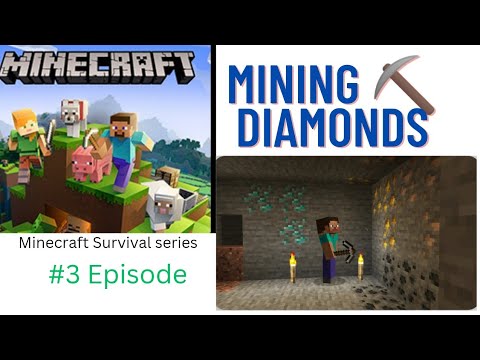 I found diamonds // Minecraft Survival series #3 // 2.0 - YouTube