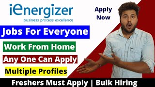 iEnergizer Jobs For Freshers | Work From Home Jobs | Latest Jon Opeings | Jobs With No Experience