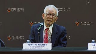 「好奇心が原動力になった」ノーベル物理学賞の真鍋淑郎氏が会見