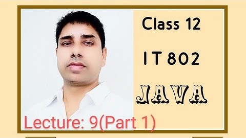 Java : IF, IF ELSE, SWITCH STATEMENT(IT 802)