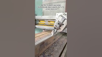 Metal Planer Machine In Action💯 Heavy Duty Planer #machinist #planner  #metalfabrication #shorts
