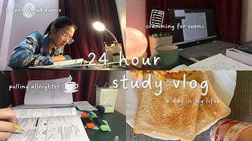 24 Hour STUDY VLOG ft. all-nighter | MBBS student life,cramming for exam, study motivation,3AM study