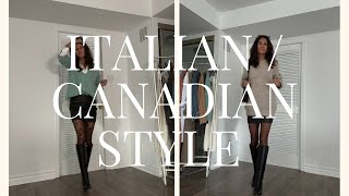 Change Your Style Without Shopping - Italian & Canadian Style