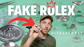 Inside A FAKE Rolex Compared To REAL Watch Parts