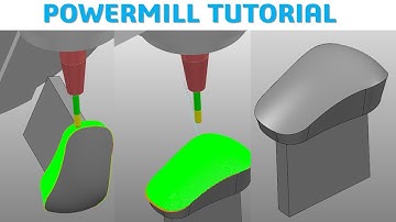 PowerMill 2019 Tutorial #68 | 5 Axis Surface Projection & Flowline Machining