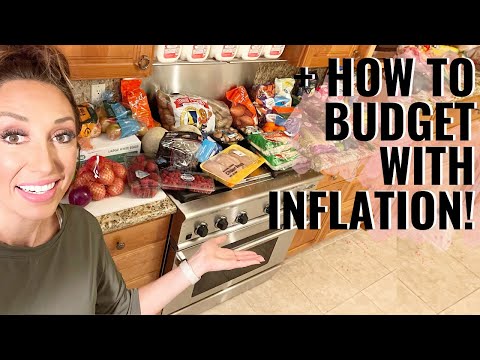 Groceries for a family of 10! PLUS how to budget with inflation! Grocery tips u0026 tricks | Jordan Page