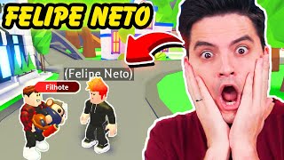 Encontrei O Felipe Neto No Adopt Me E Ganhei Pet Lendario Roblox Youtube - felipe neto jogando vídeo de jogos de jogos de roblox