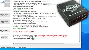 Warning: Health report is very BAD Repair by EasyJTAG Plus by etc All Over