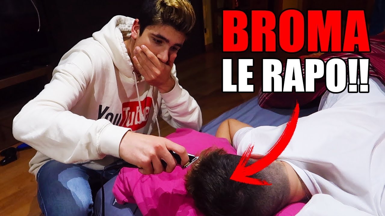 LE RAPO EL PELO MIENTRAS DUERME!! *BROMA MUY PESADA* (SE LO CREE ...