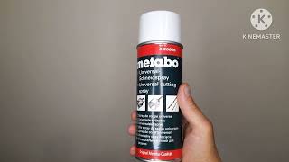 Масло спрей METABO для резки металла (Обзор).Spray oil METABO for metal cutting.